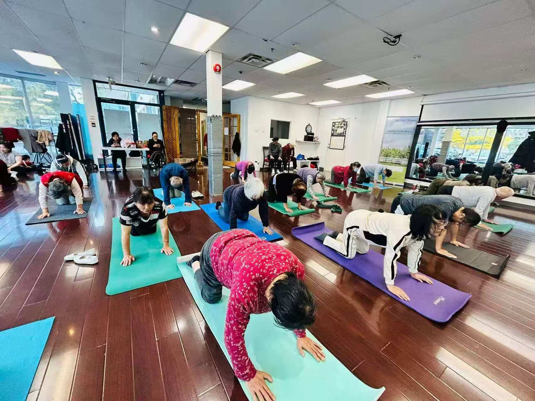 Gentle stretching activity